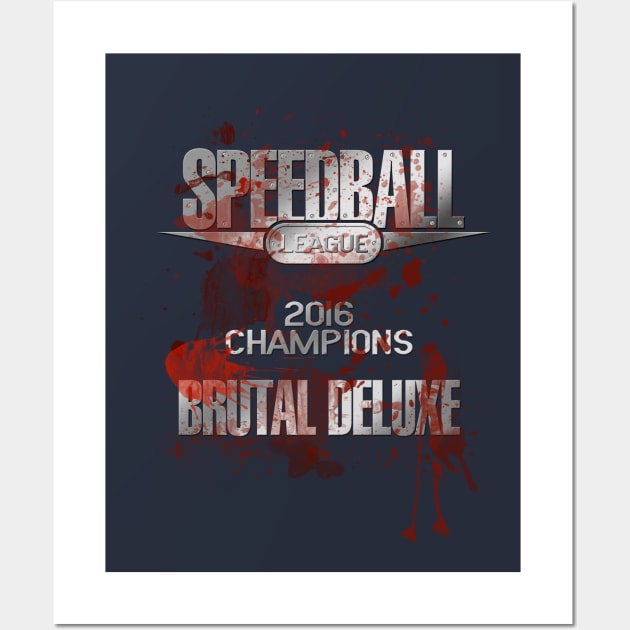 Brutal Deluxe (Front and Back Print) Wall Art by RetroCheshire